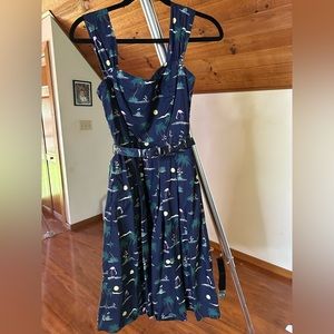 🦩 Flamingo Palm Jill Dress by Collectif